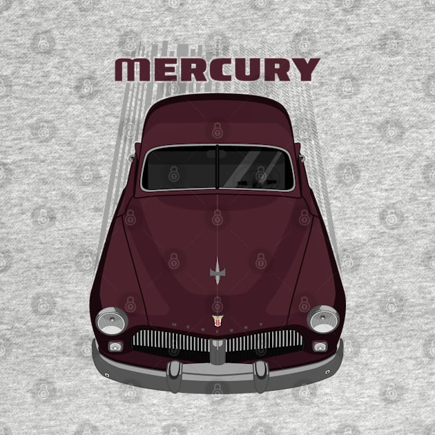 Mercury Coupe 1949 - Maroon by V8social